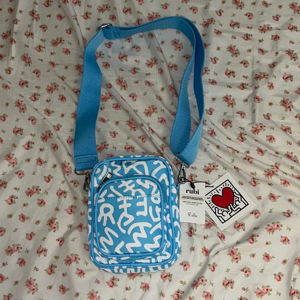 blue keith haring mini bag 🫐